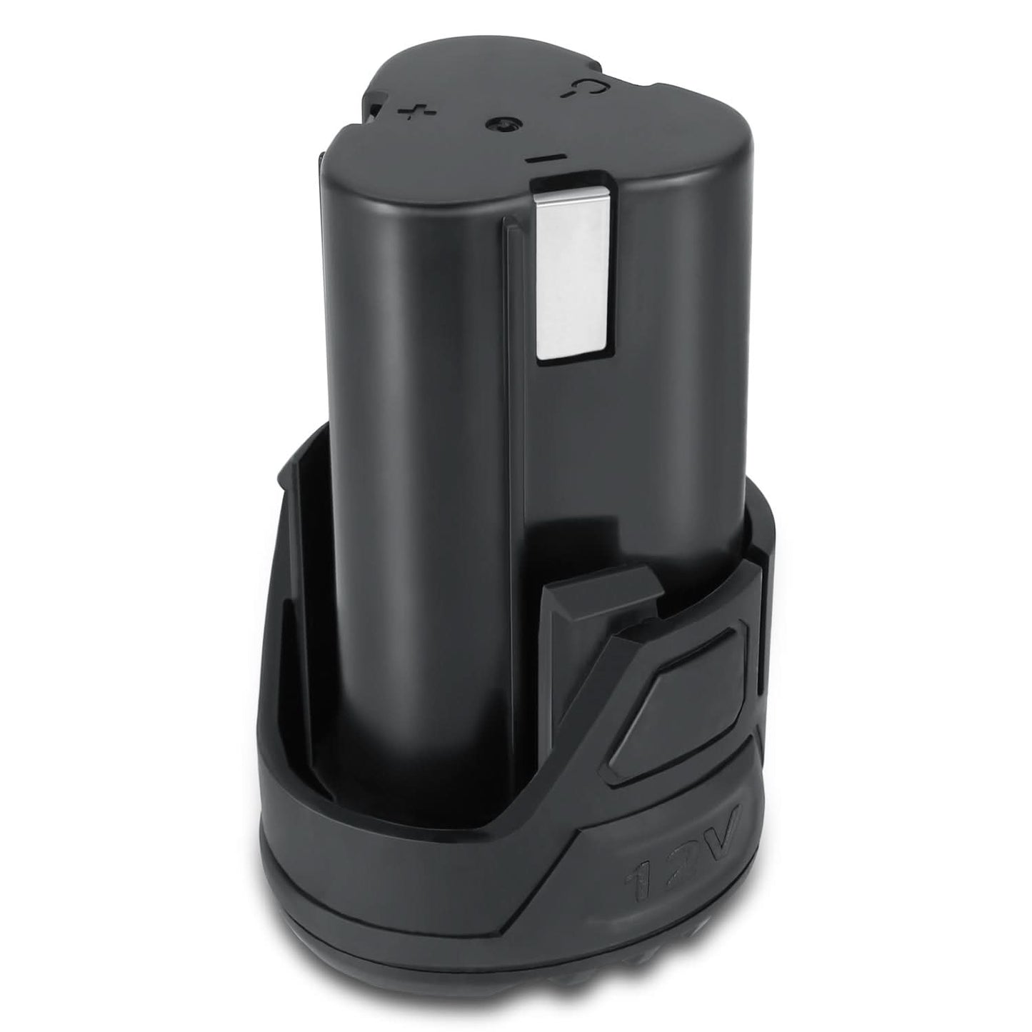 12V 2.0AH Lithium Ion Rechargeable Battery - Black