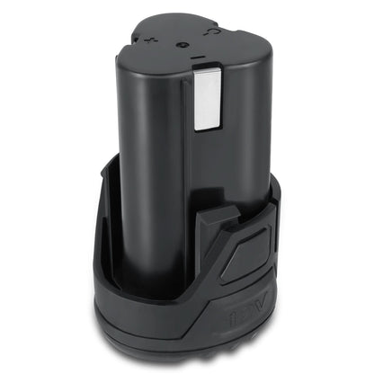 12V 2.0AH Lithium Ion Rechargeable Battery - Black