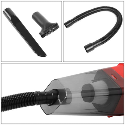 12V 70W Portable Automotive Vacuum Cleaner - Red