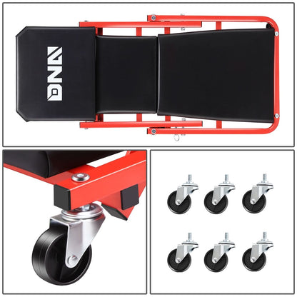 36" 2-in-1 Car Creeper and Seat - Red
