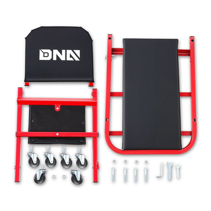 40" 2-in-1 Car Creeper and Seat - Red