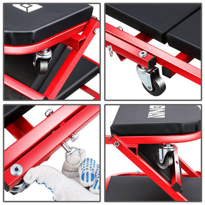 40" 2-in-1 Car Creeper and Seat - Red