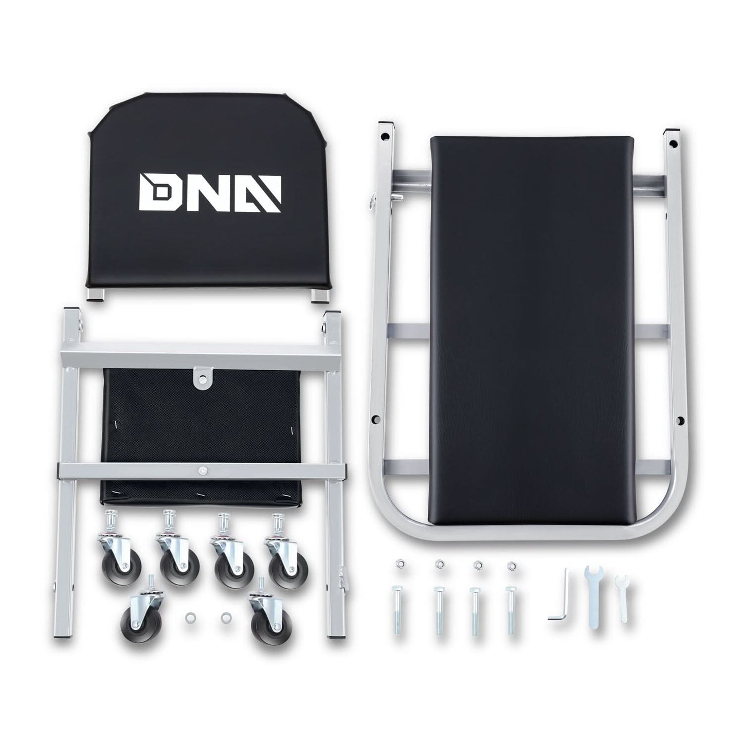 40" 2-in-1 Car Creeper and Seat - Gray