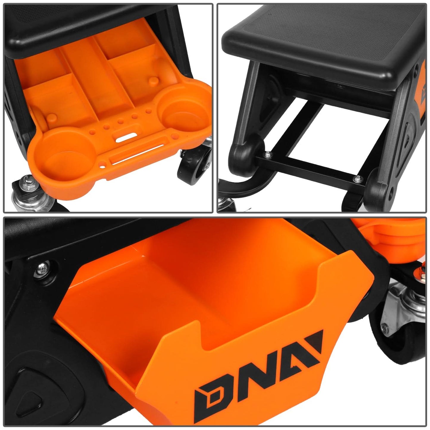 Orange Roller Racing Seats 25.5" x 13" x 12"