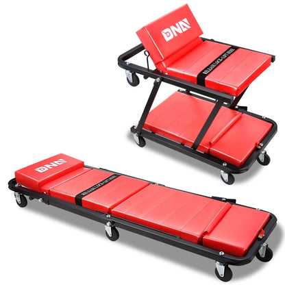 48" 2-in-1 Car Creeper and Seat - Red