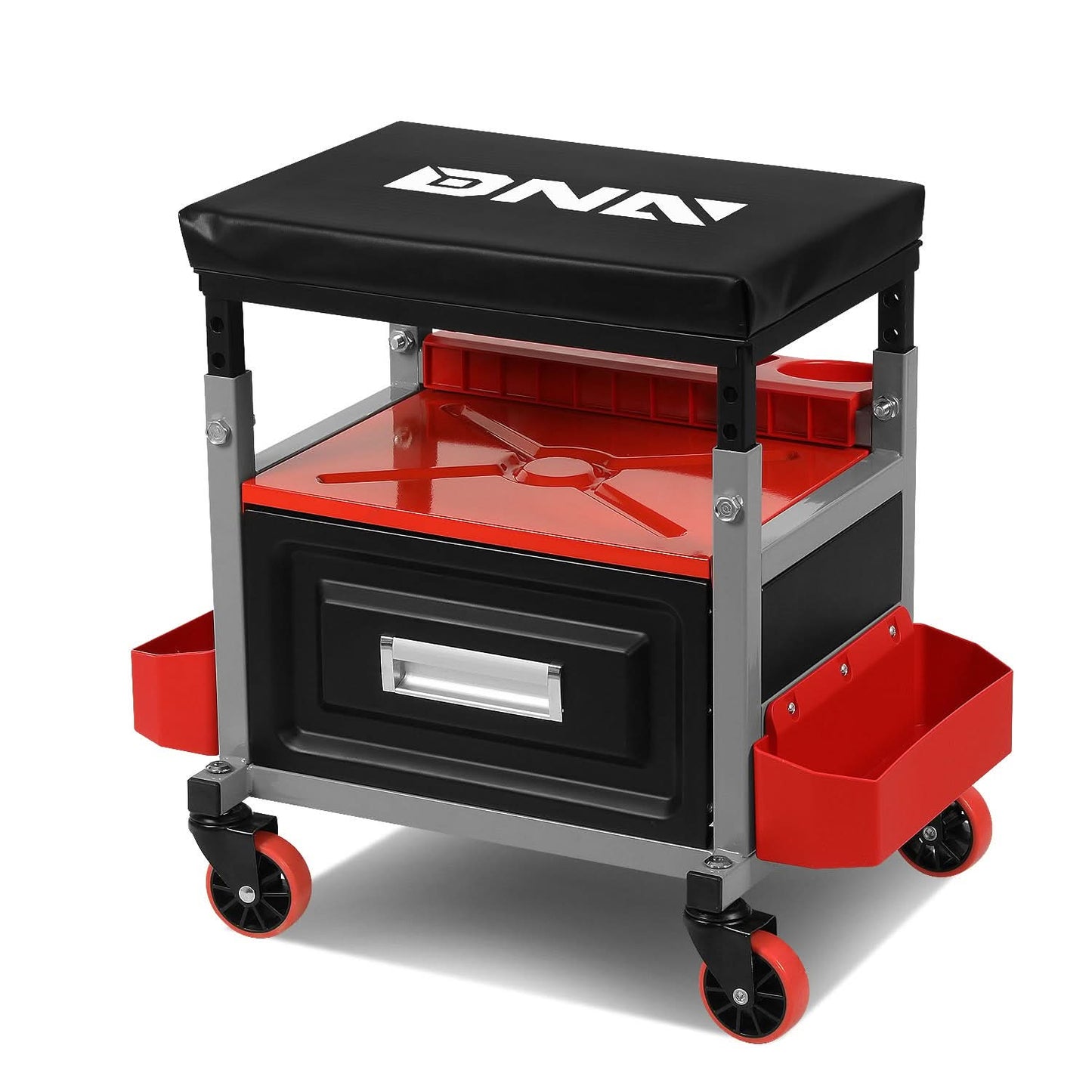 Mechanic Roller Seat - 17.5" H x 23.6" W - Height Adjustable 350lbs
