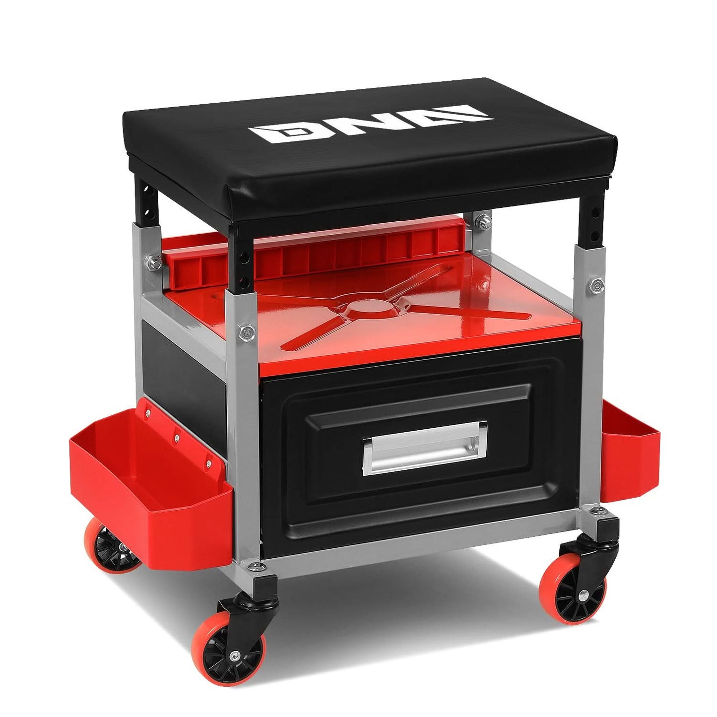 Mechanic Roller Seat - 17.5" H x 23.6" W - Height Adjustable 350lbs