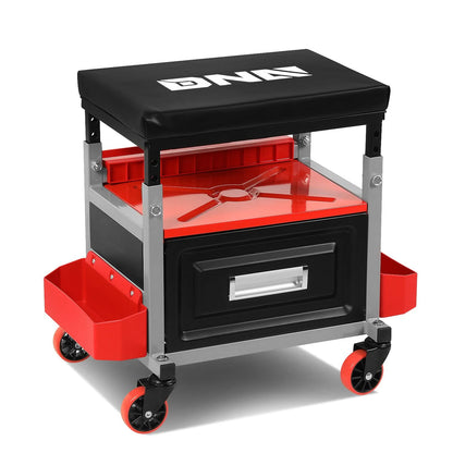 Mechanic Roller Seat - 17.5" H x 23.6" W - Height Adjustable 350lbs