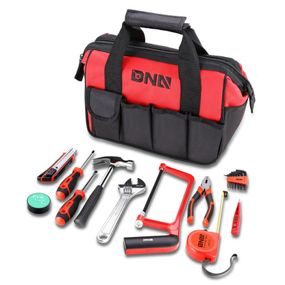 19-Piece Automotive Tool Set - Red