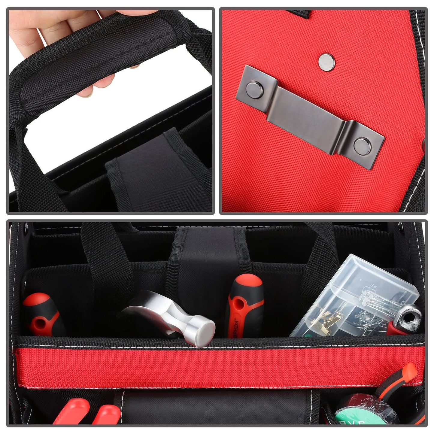 21-Piece Automotive Tool Set - Red