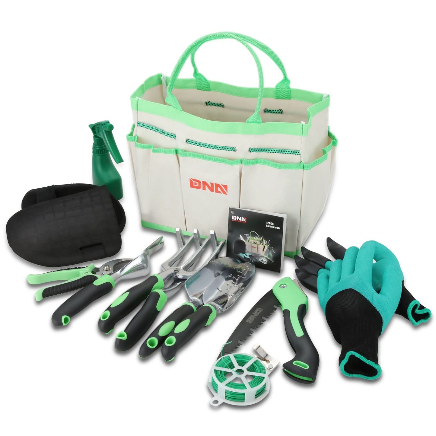 12-Piece Garden Tool Set - Green
