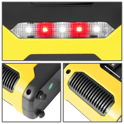Portable Air Compressor & Inflator with Car Charger - Yellow
