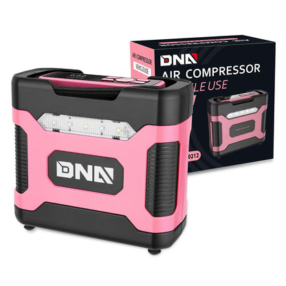 Portable Air Compressor Inflator with Car Charger - Pink