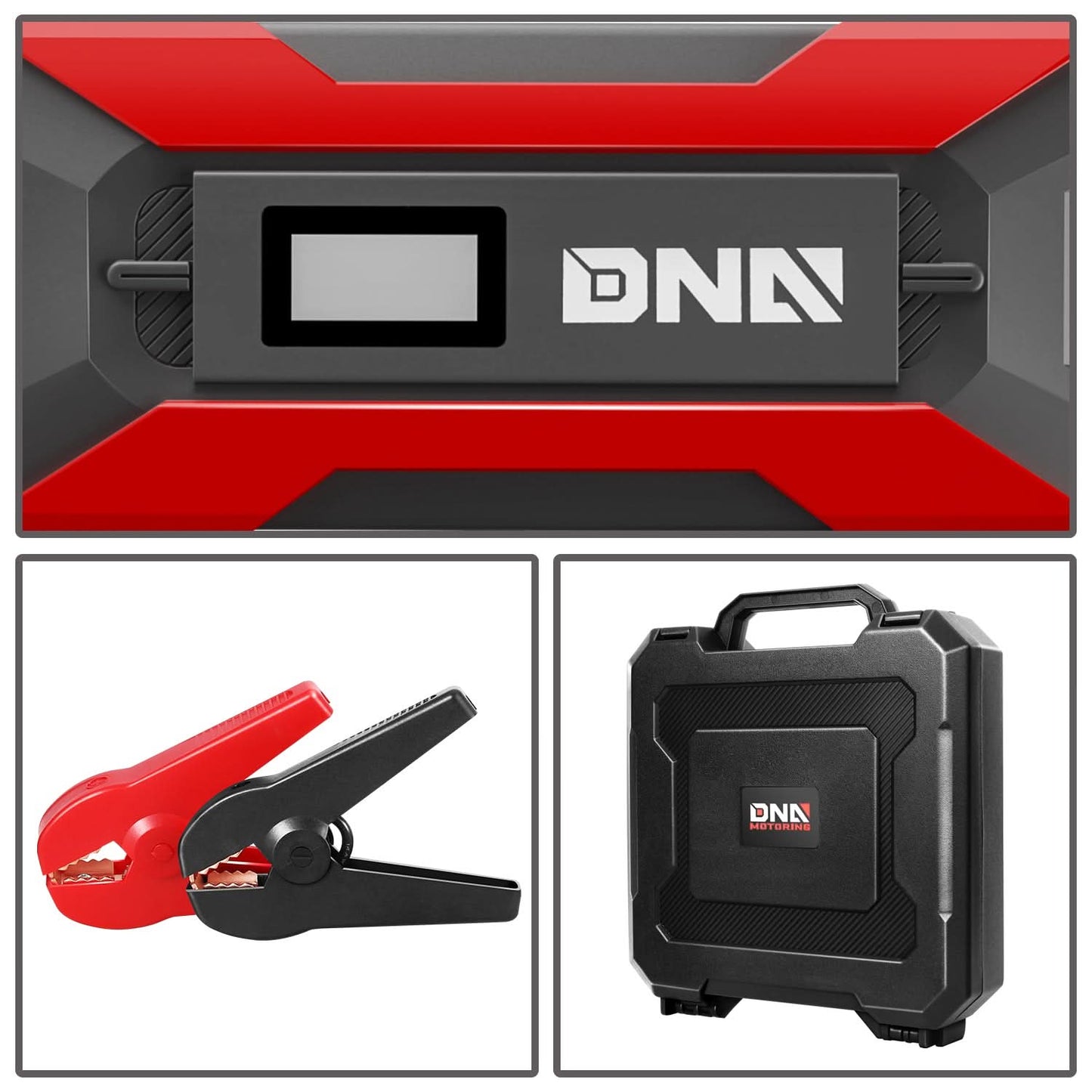 12V 1500A 15000mAh Portable Jump Starter - Red