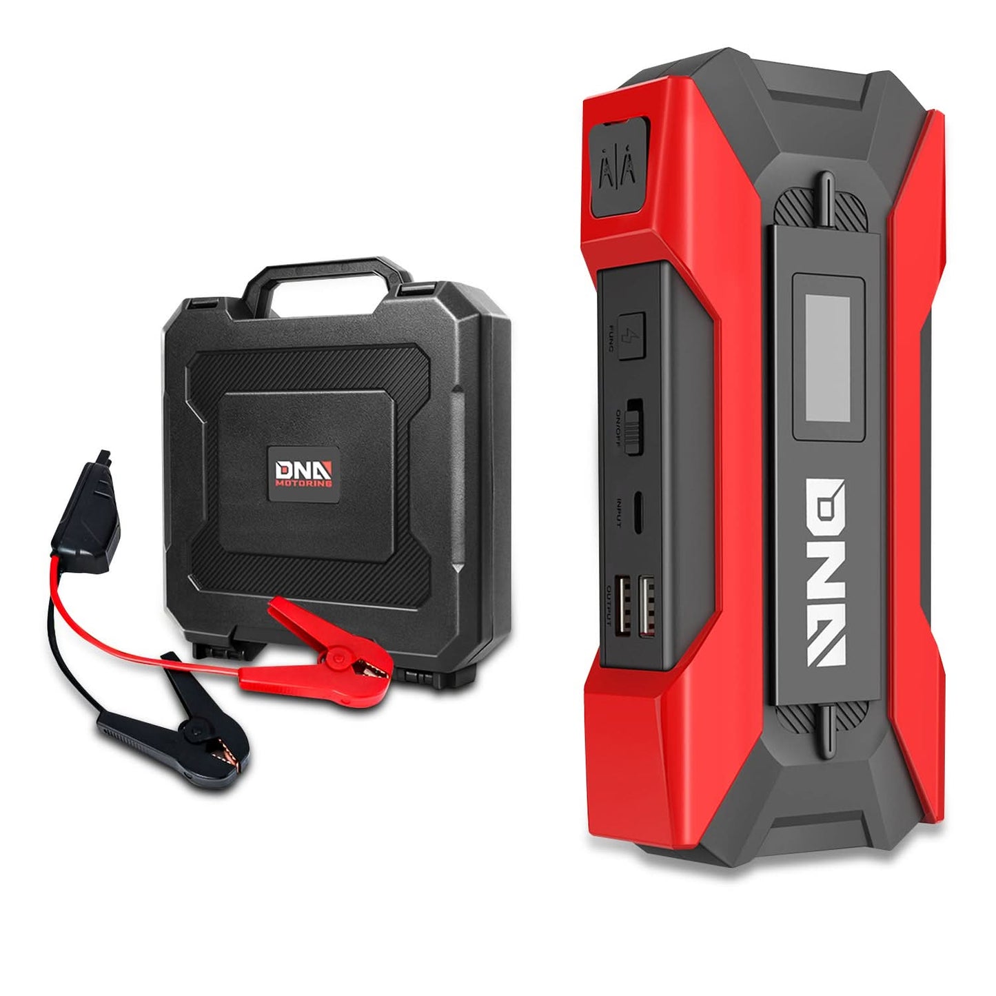 12V 1500A 15000mAh Portable Jump Starter - Red