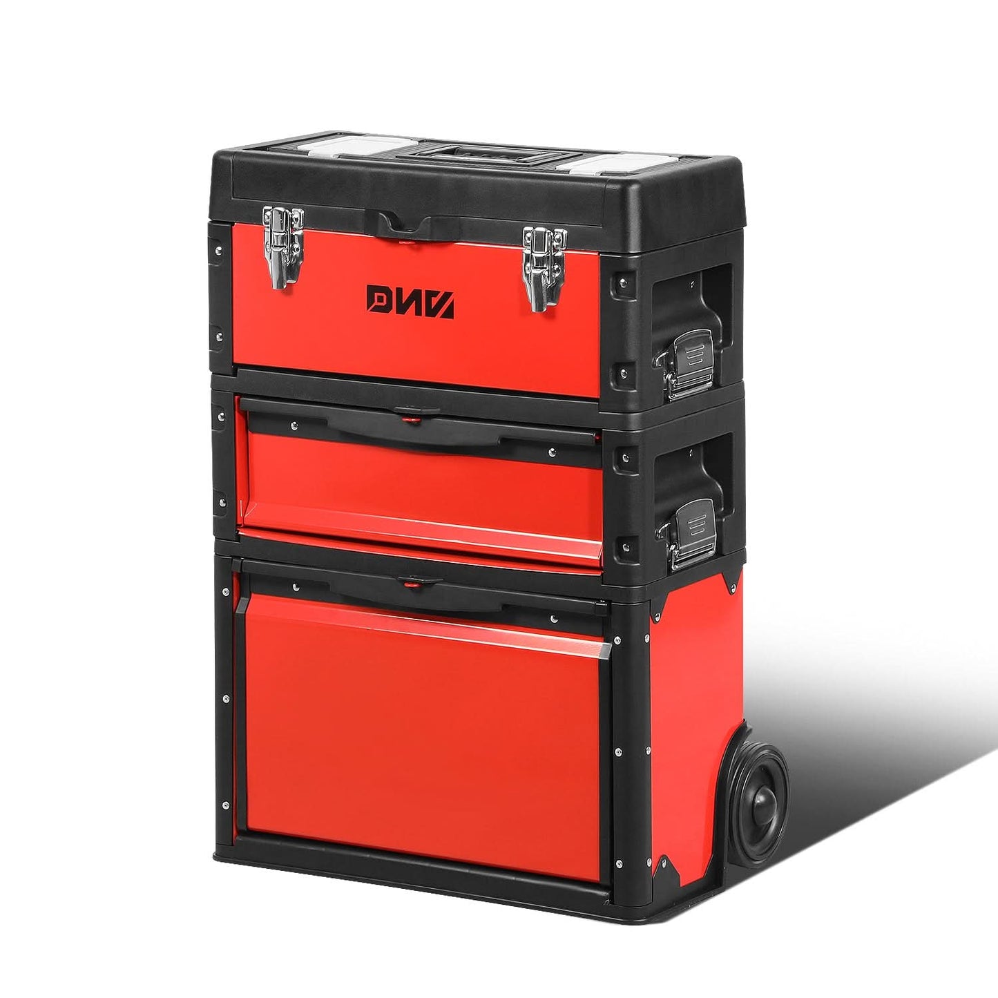 Rolling Tool Box Trolley Cart 19.5" x 28.5" x 12" Red Storage