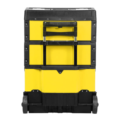 19.5" x 28.5" x 12" Yellow Trolley Tool Box
