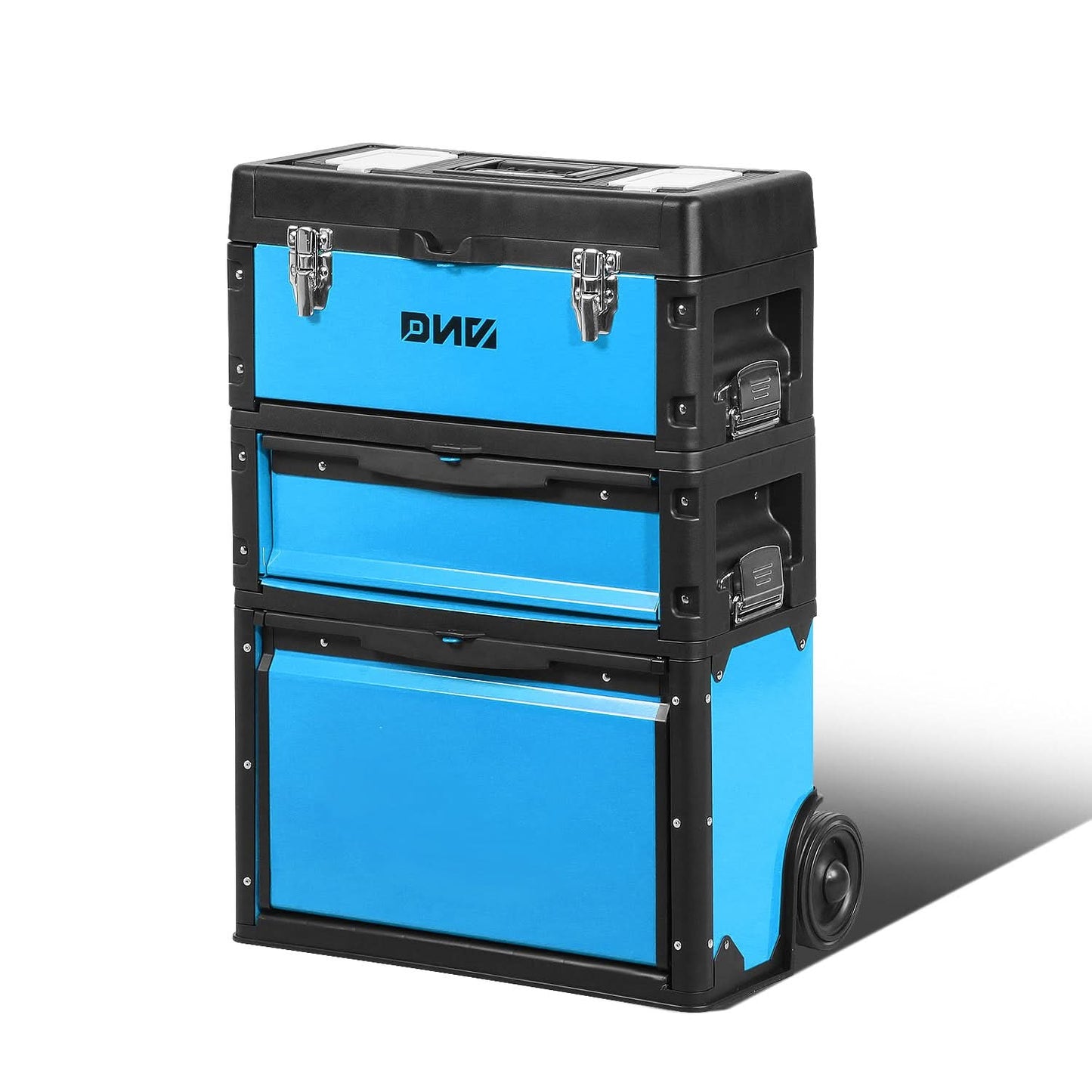 19.5" x 28.5" x 12" Blue Rolling Trolley Tool Box