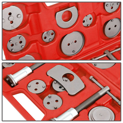 24-Piece Brake Adjusting Tools Kit - Red