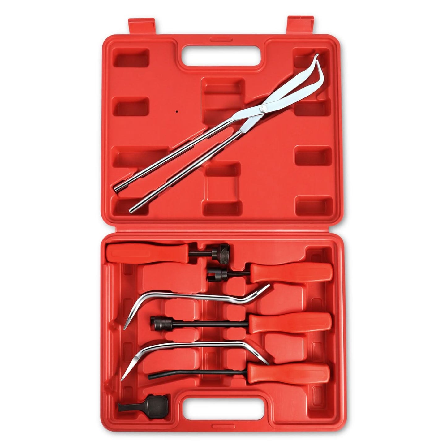 8-Piece Brake Adjusting Tools Kit - Red