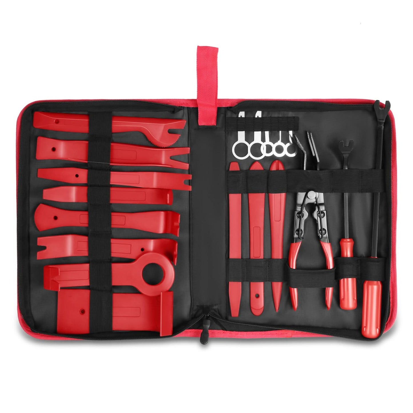 Trim Panel Scraper Tools - 19 Piece Set - Red