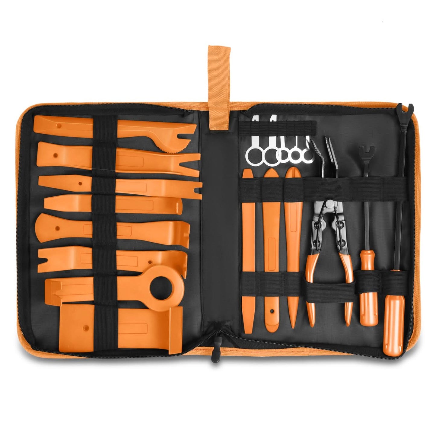 19-Piece Trim Panel Scraper Tool Set - Orange
