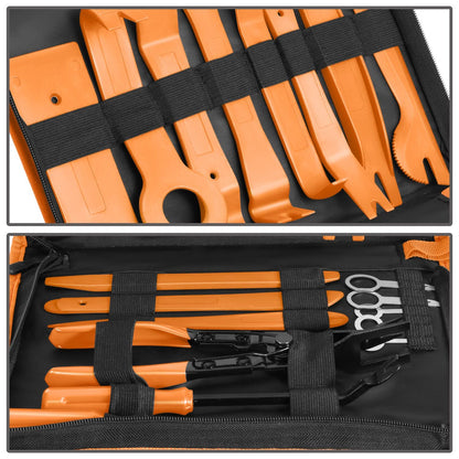 19-Piece Trim Panel Scraper Tool Set - Orange