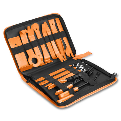 19-Piece Trim Panel Scraper Tool Set - Orange