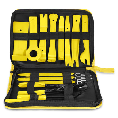 Trim Panel Scraper Tools - 19 Piece Set - Yellow