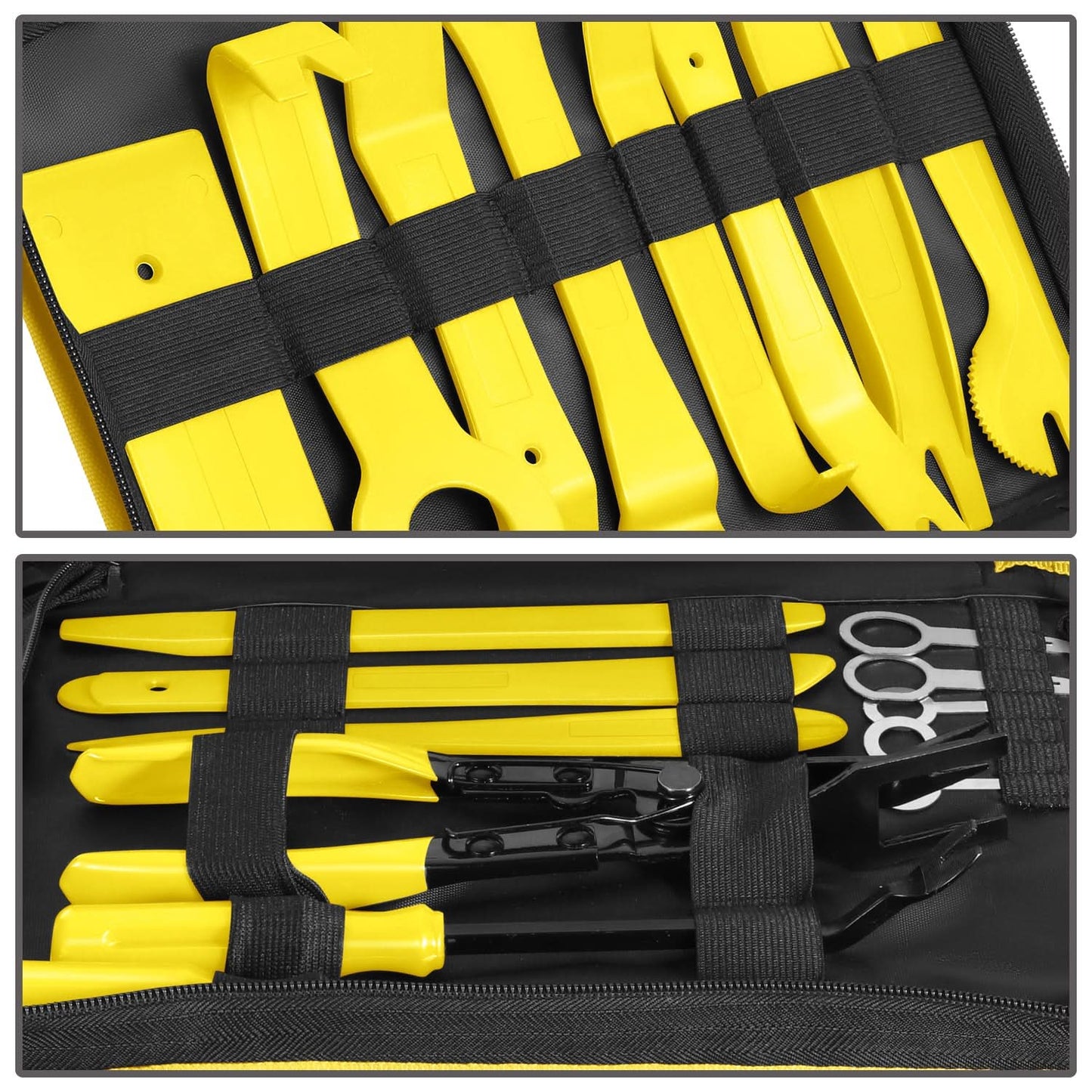Trim Panel Scraper Tools - 19 Piece Set - Yellow