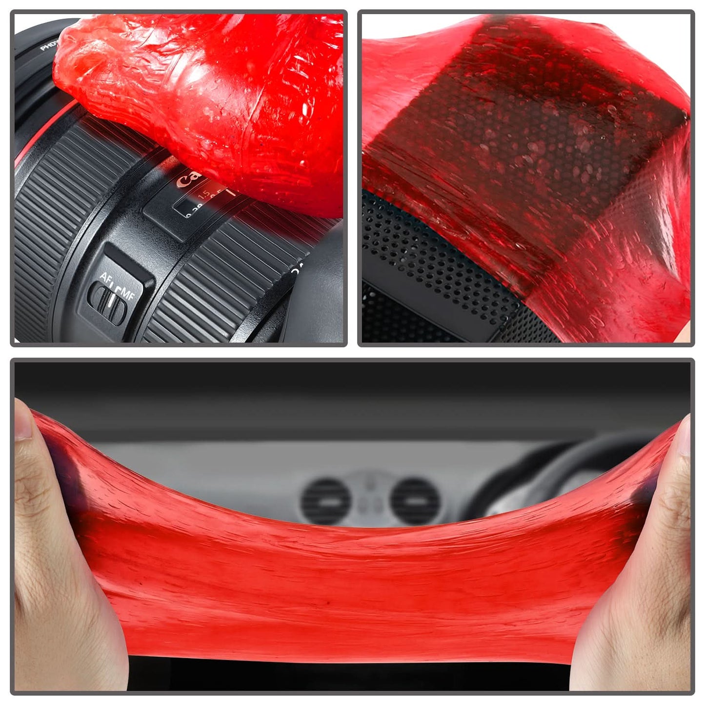 Red Cleaning Jelly Car Interior Detail Cleaner