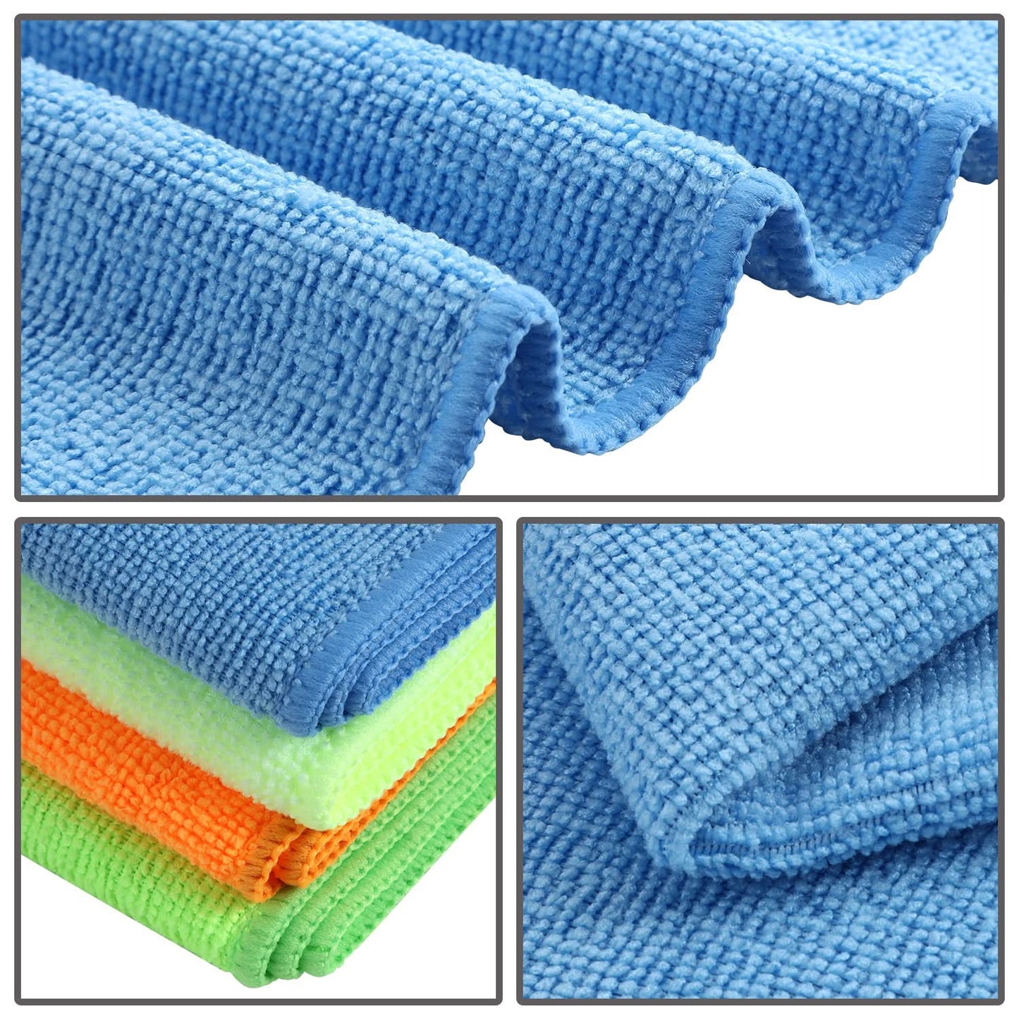 Cleaning Towel 48 Piece Set - Microfiber Auto Detailing Cloths