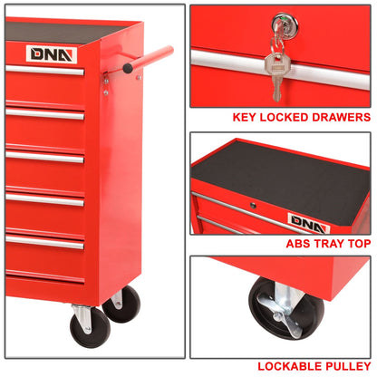 5 Drawer Plastic Roller Cabinet Tool Storage