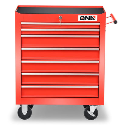 7 Drawer Plastic Roller Cabinet - Top Rolling Tool Storage