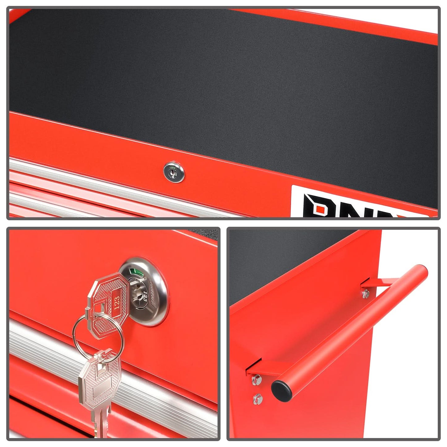 7 Drawer Plastic Roller Cabinet - Top Rolling Tool Storage