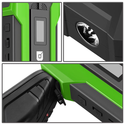 12V 1500A 15000 MAH Portable Jump Starter - Green