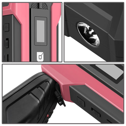12V 1500A 15000mAh Jump Starter - Pink