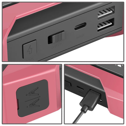 12V 1500A 15000mAh Jump Starter - Pink