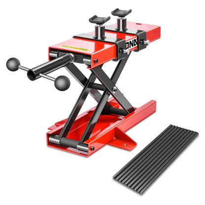 1100LBS Mini Motorcycle Lift 2 in 1 with Rubber Mat