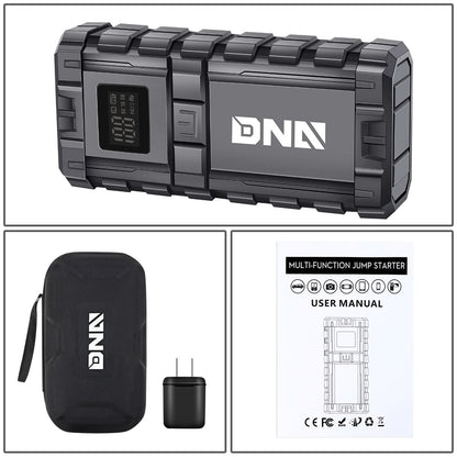 16000mAh Multi-Function Jump Starter - Black