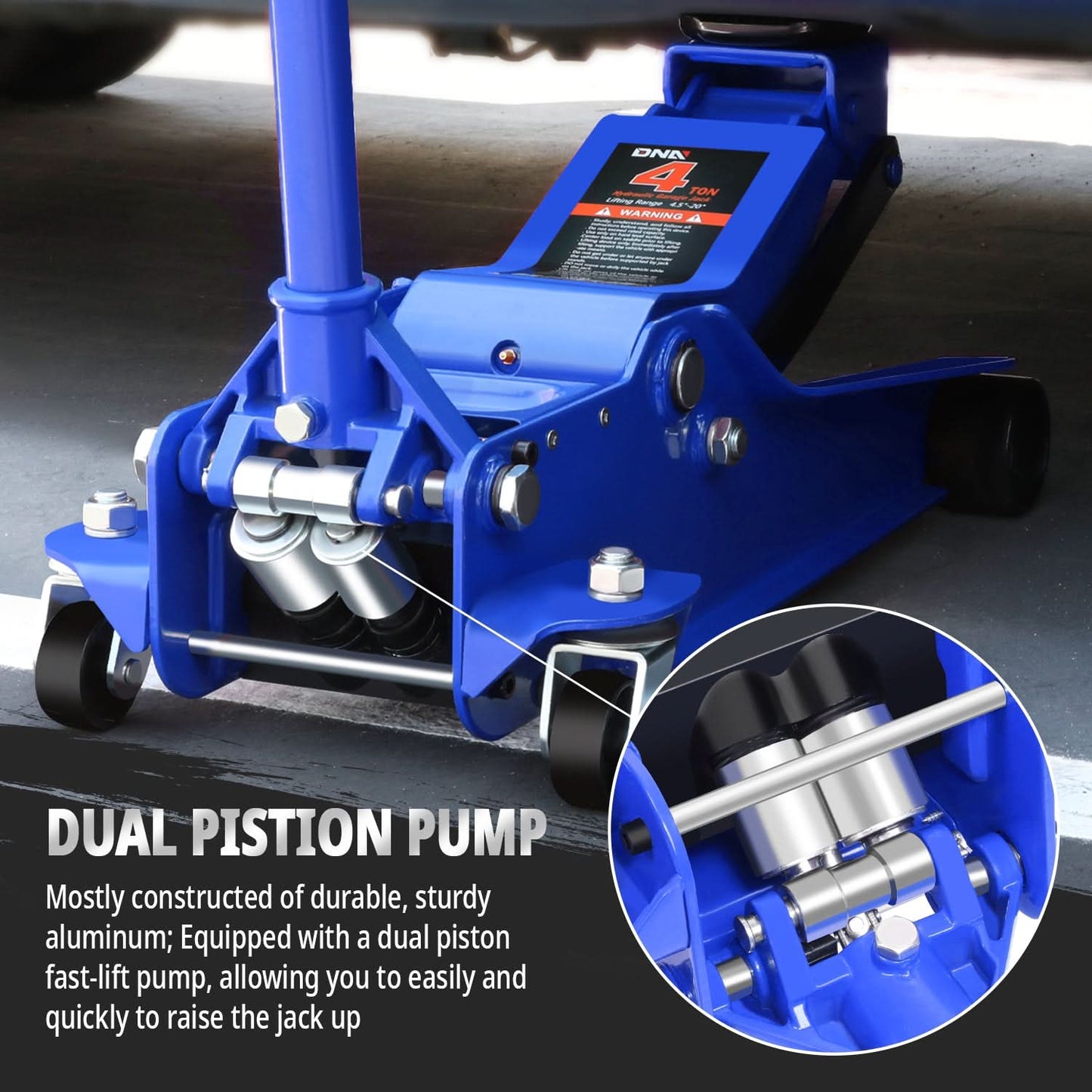 4 Ton Car Jack - Blue