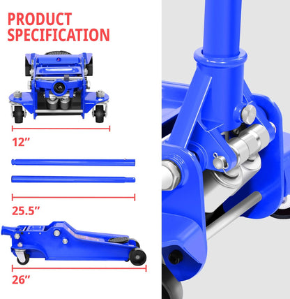 4 Ton Car Jack - Blue