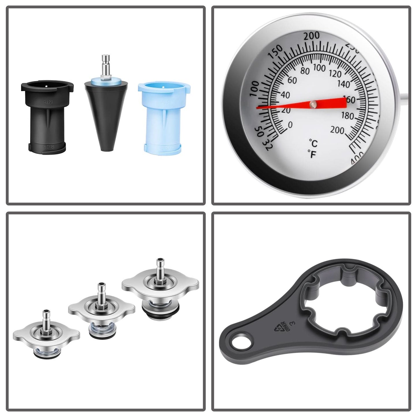 28-Piece Cooling System Pressure Tester & Vacuum Purge Master Kit - Polyurethane