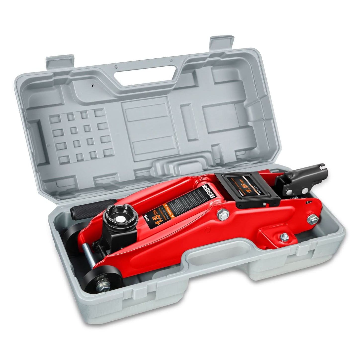 1.5 Ton Hydraulic Floor Jack - 3000 LBS Capacity 5.3"-12" Red