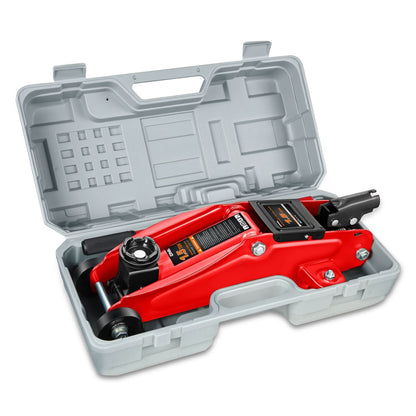 1.5 Ton Hydraulic Floor Jack - 3000 LBS Capacity 5.3"-12" Red