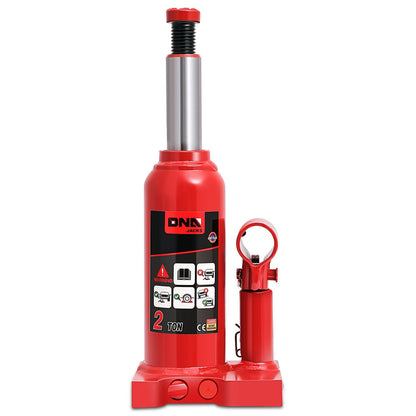 2 Ton Automotive Welded Bottle Jack - Red