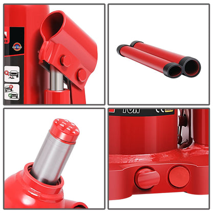 2 Ton Automotive Welded Bottle Jack - Red