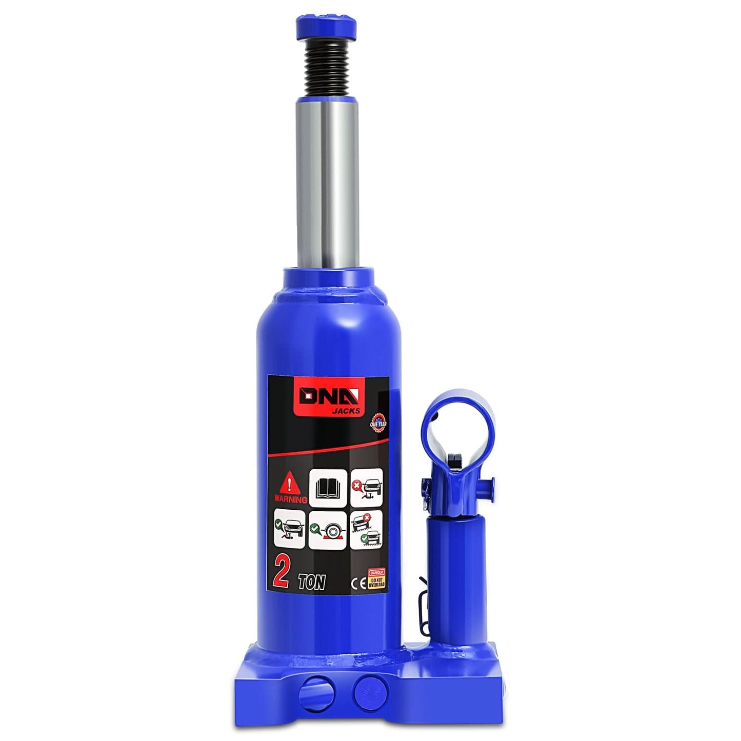 2 Ton Automotive Welded Bottle Jack - Blue