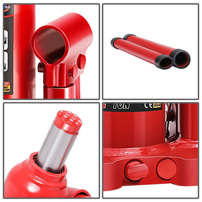 3 Ton Automotive Welded Bottle Jack - Red