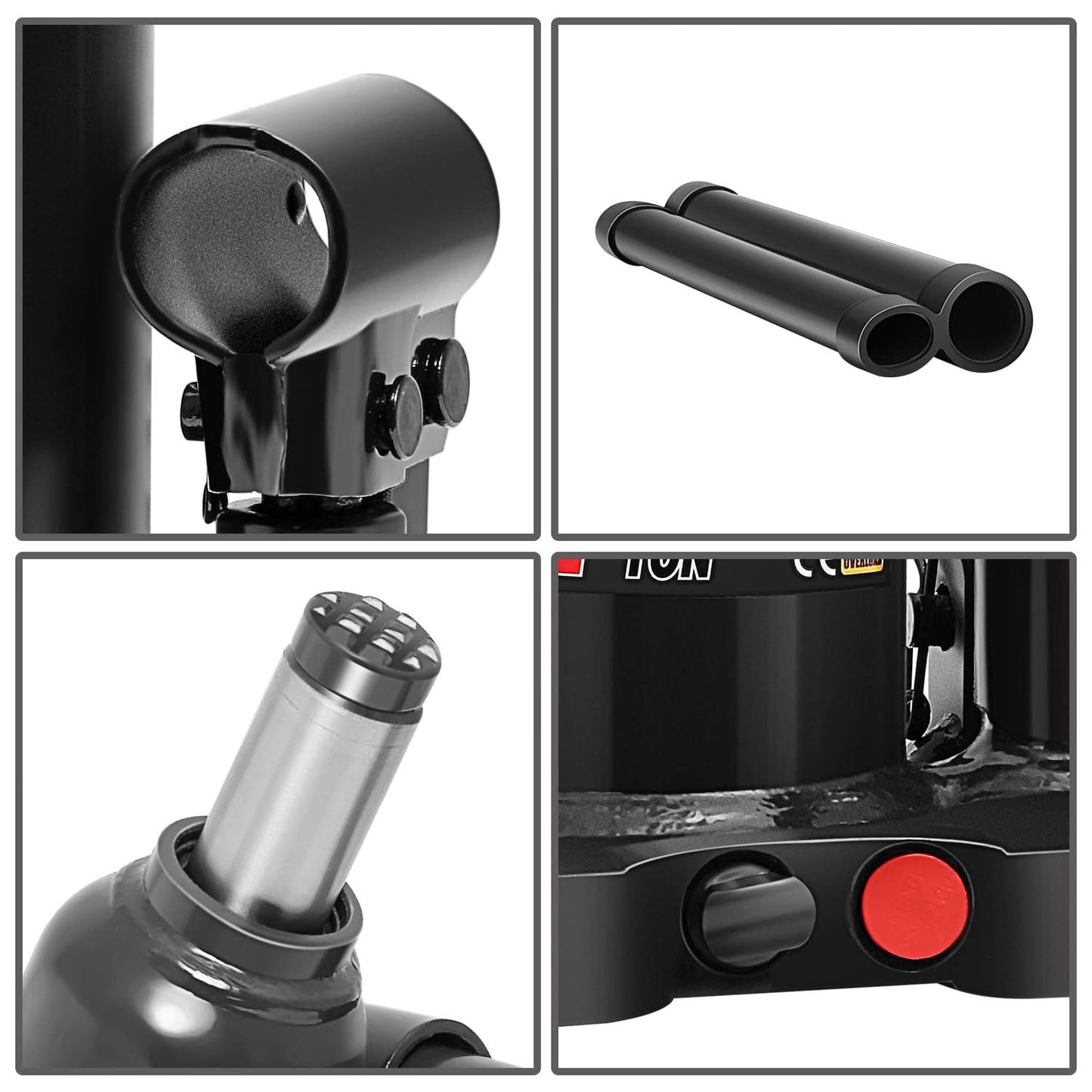 4 Ton Automotive Welded Bottle Jack - Black